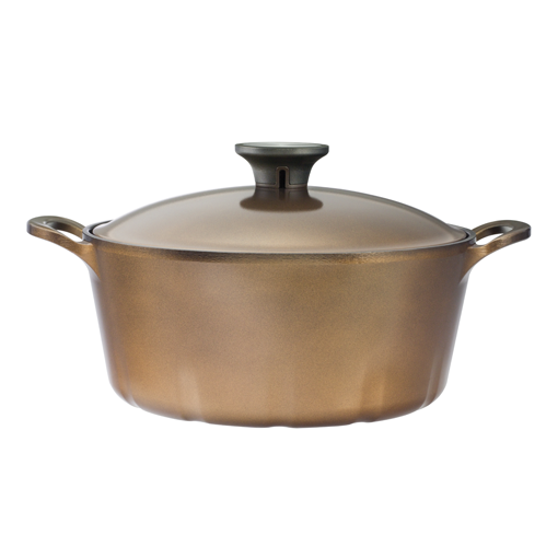 康宁瑰宝陶瓷铸铝锅24cm炖锅-香槟金